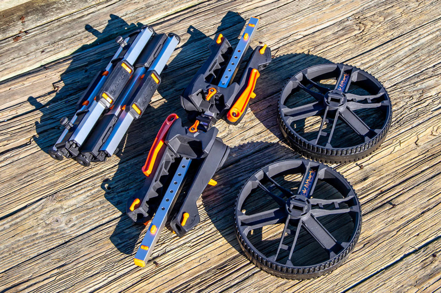 YakAttack TowNStow BarCart Universal Kayak Cart – Collapsible, Tool-Free, Heavy-Duty Cart for Kayaks & SUPs