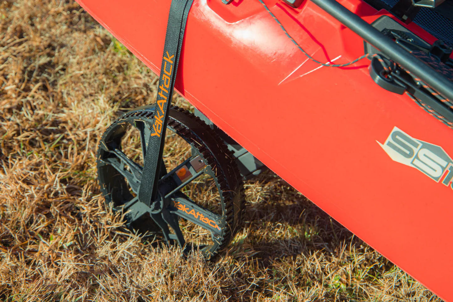 YakAttack TowNStow BarCart Universal Kayak Cart – Collapsible, Tool-Free, Heavy-Duty Cart for Kayaks & SUPs