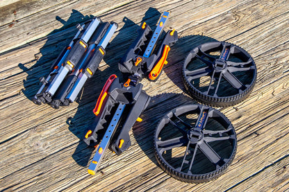 YakAttack TowNStow BarCart Universal Kayak Cart – Collapsible, Tool-Free, Heavy-Duty Cart for Kayaks & SUPs