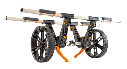 YakAttack TowNStow BarCart Universal Kayak Cart – Collapsible, Tool-Free, Heavy-Duty Cart for Kayaks & SUPs